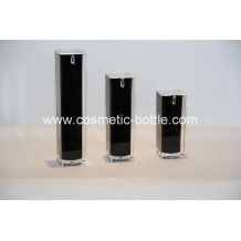 cosmetic airless pump bottle in black(FA-03-B15)